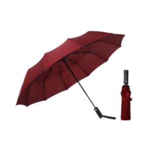 Αυτόματη ομπρέλα σπαστή κόκκινη 171133 σε ανοιχτή θέση