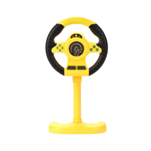 Παιδική ηλεκτρονική τιμονιέρα σε κίτρινο χρώμα με ήχους και φωτισμό.