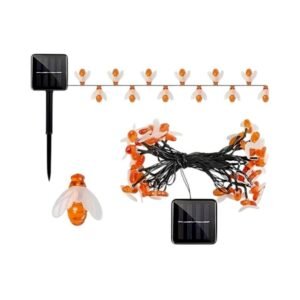 Ηλιακή γιρλάντα φωτισμού LED σε σχέδιο μέλισσα