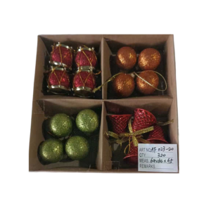 Σετ Χριστουγεννιάτικα στολίδια 3cm 16pcs