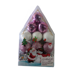 Σετ Χριστουγεννιάτικα στολίδια 4cm 12pcs