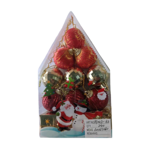 Σετ Χριστουγεννιάτικα στολίδια 4cm 12pcs