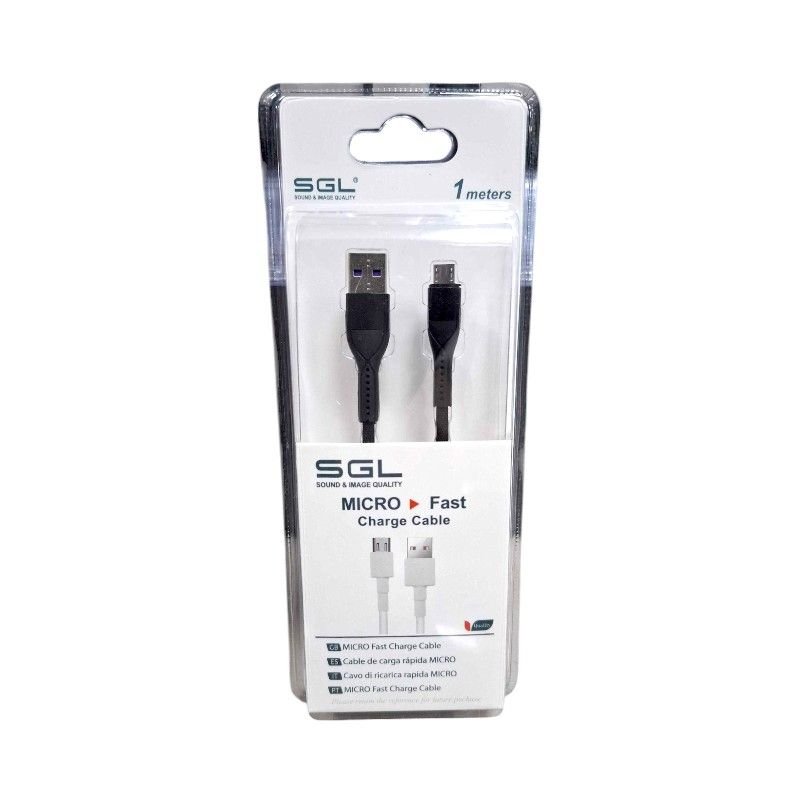 Καλώδιο φόρτισης & data Micro USB Fast Charge V8 1m