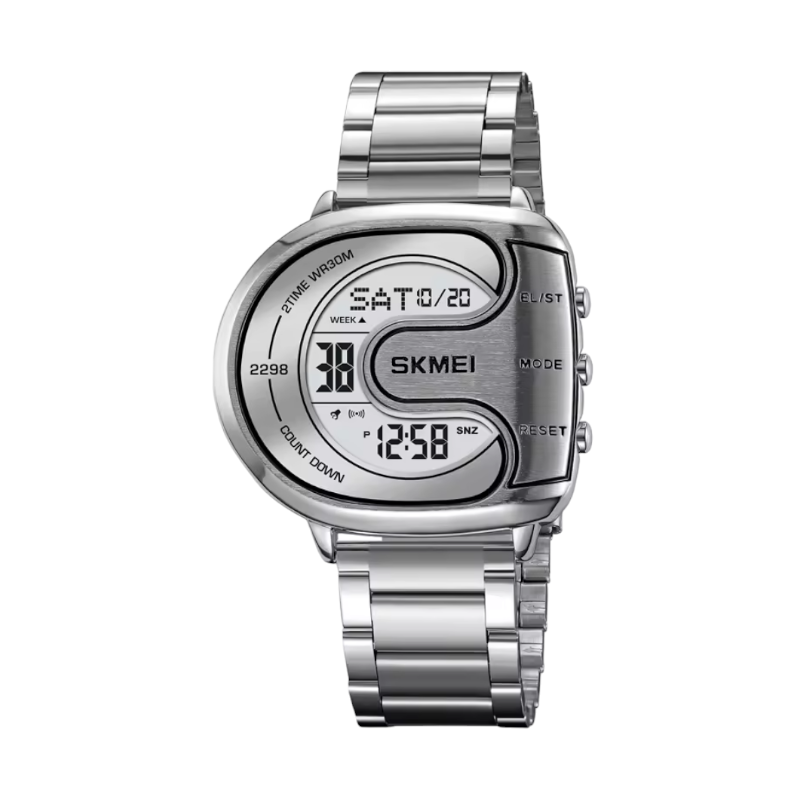 Ψηφιακό ρολόι χειρός Skmei 2298 Silver White